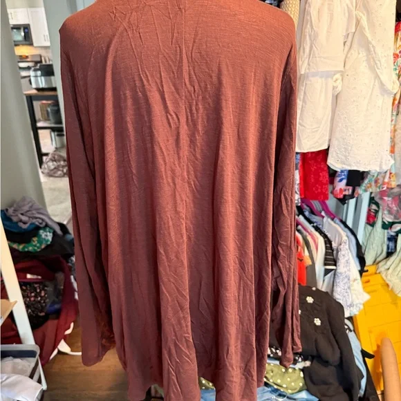 Torrid Rust Open Front Cardigan - Picture 4 of 6